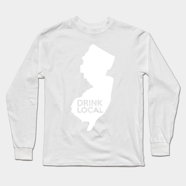 New Jersey Drink Local NJ Long Sleeve T-Shirt by mindofstate